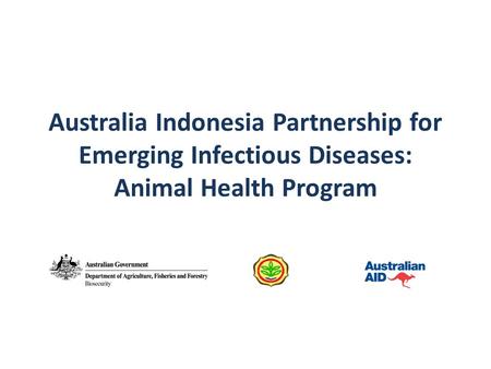 Australia Indonesia Partnership for Emerging Infectious Diseases: Animal Health Program.