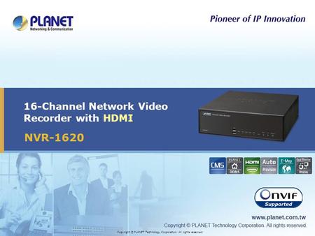 16-Channel Network Video Recorder with HDMI