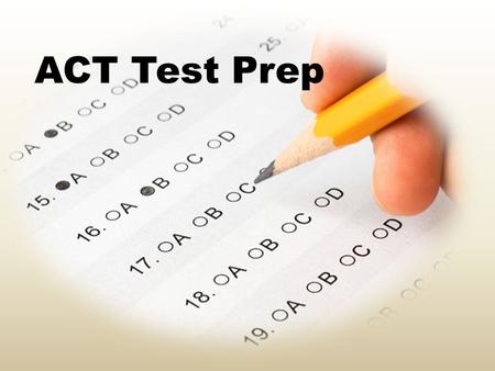 ACT Test Prep.