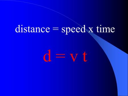 Distance = speed x time d = v t. Speed of sound 340 m/s.