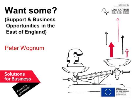 Delivered by Want some? Peter Wognum (Support & Business Opportunities in the East of England)