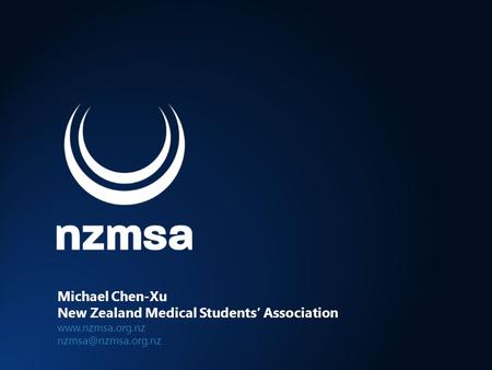 Michael Chen-Xu New Zealand Medical Students’ Association