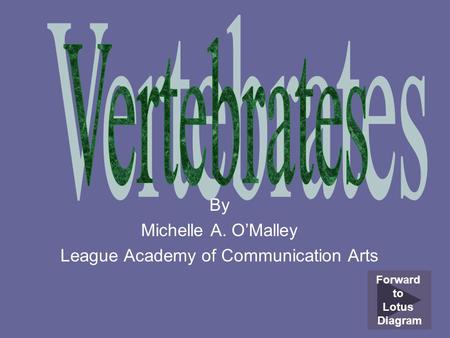 By Michelle A. O’Malley League Academy of Communication Arts