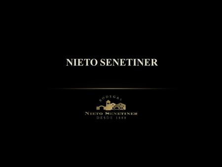 NIETO SENETINER. OVERVIEW Estate vineyards among the oldest in the region Leader in Malbec and Bonarda Sustainable vineyard and winemaking practices 120.