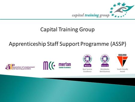 Capital Training Group Apprenticeship Staff Support Programme (ASSP)