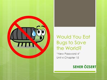Would You Eat Bugs to Save the World?