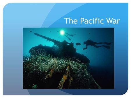 The Pacific War. Brainstorm Build Up to War 1937- Japan attacks China United States issues sanctions o Stopped selling Iron Ore, Steel and Oil to Japan.