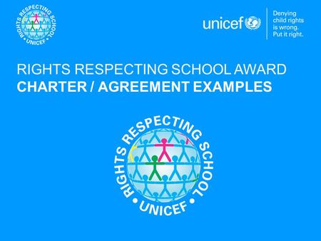 RIGHTS RESPECTING SCHOOL AWARD CHARTER / AGREEMENT EXAMPLES.