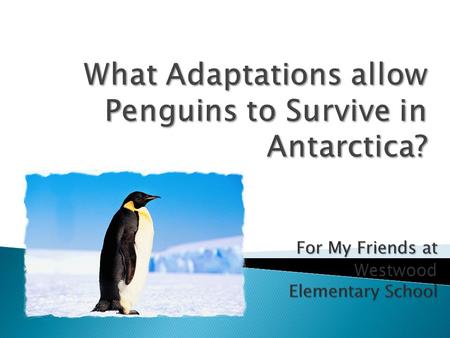 1. List three features of Antarctica and share them with a partner. 2. Which of the features pose the greatest challenges for those who live there?
