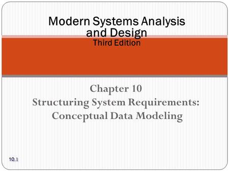 Modern Systems Analysis and Design Third Edition