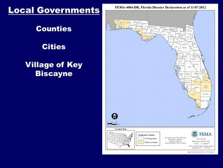 Local Governments Counties Cities Village of Key Biscayne.
