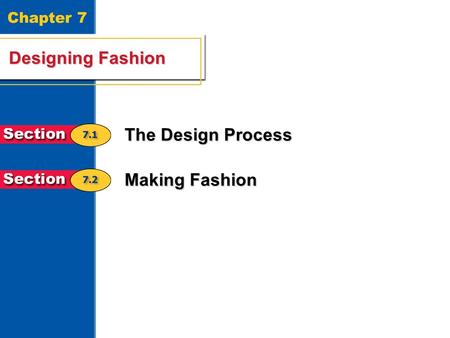 Chapter 7 Designing Fashion The Design Process Making Fashion.