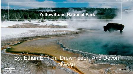 YellowStone National Park By: Ethan Ehrlich, Drew Tudor, And Devon Nwosu.