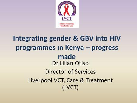 Integrating gender & GBV into HIV programmes ın Kenya – progress made