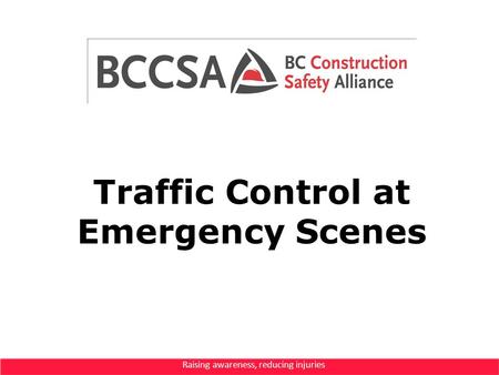 Traffic Control at Emergency Scenes