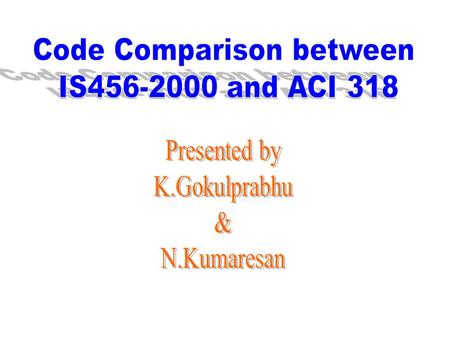 Code Comparison between