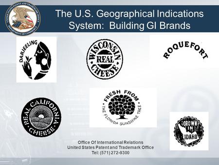 The U.S. Geographical Indications System: Building GI Brands
