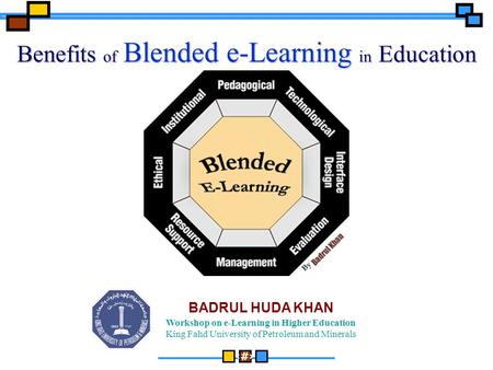 Benefits of Blended e-Learning in Education