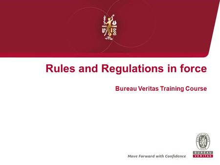 Rules and Regulations in force