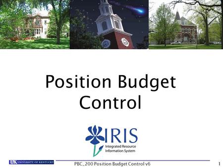 PBC_200 Position Budget Control v61 Position Budget Control.