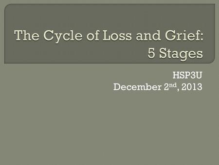 HSP3U December 2 nd, 2013.  What are some of the feelings that a parent or close friend may feel when finding out their loved one just committed suicide?