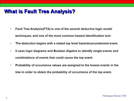 What is Fault Tree Analysis?