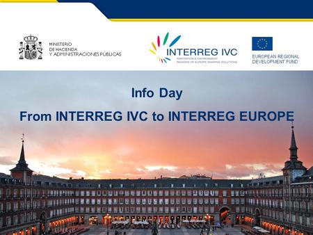 From INTERREG IVC to INTERREG EUROPE