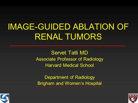 IMAGE-GUIDED ABLATION OF RENAL TUMORS