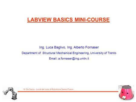 LABVIEW BASICS MINI-COURSE