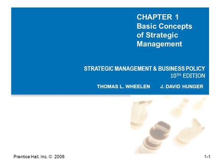 CHAPTER 1 Basic Concepts of Strategic Management