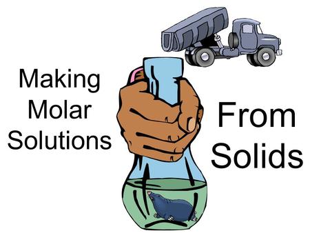Making Molar Solutions