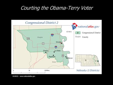 Courting the Obama-Terry Voter SOURCE: www.nationalatlas.gov.