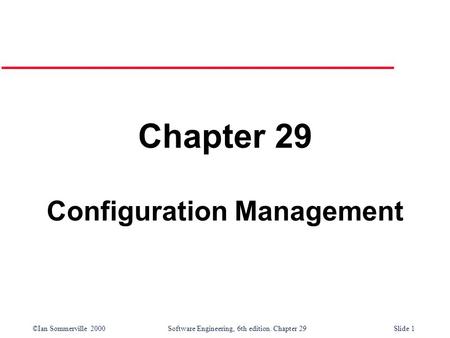 Configuration Management