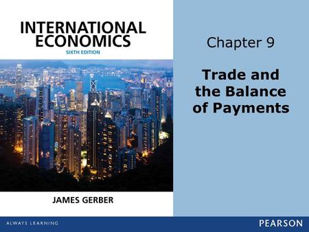 Trade and the Balance of Payments