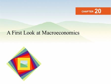 20 CHAPTER A First Look at Macroeconomics.