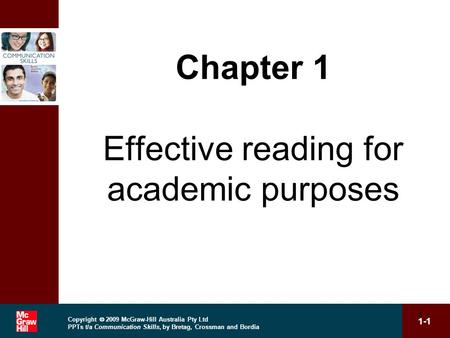 Chapter 1 Effective reading for academic purposes