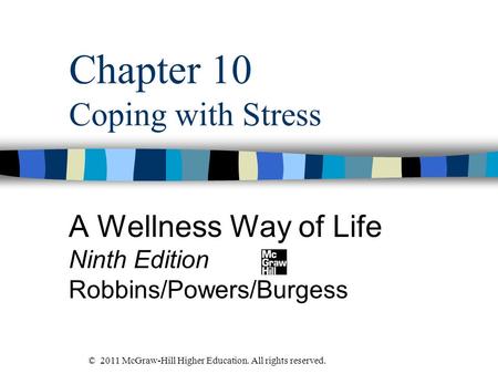 Chapter 10 Coping with Stress