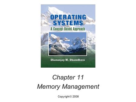 Chapter 11 Memory Management