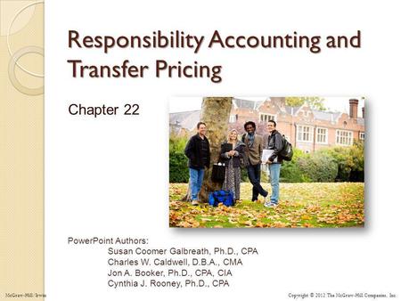 Responsibility Accounting and Transfer Pricing