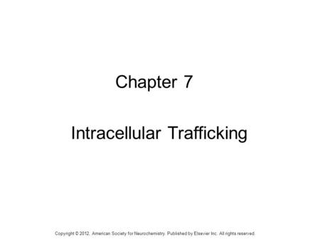 Intracellular Trafficking