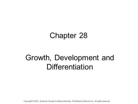 Growth, Development and