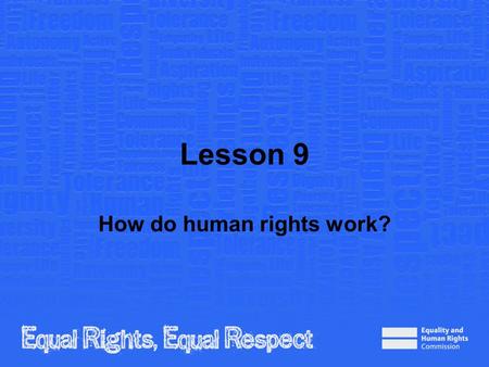 How do human rights work?