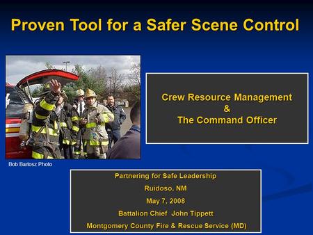 Crew Resource Management & The Command Officer