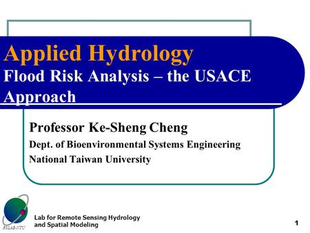 Flood Risk Analysis – the USACE Approach