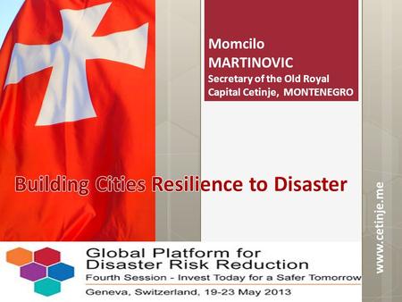 Building Cities Resilience to Disaster