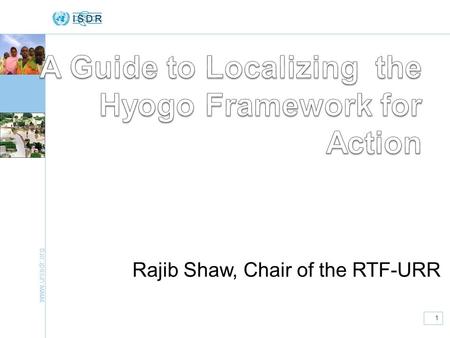 A Guide to Localizing the Hyogo Framework for Action