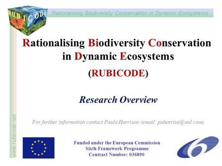 Rationalising Biodiversity Conservation in Dynamic Ecosystems