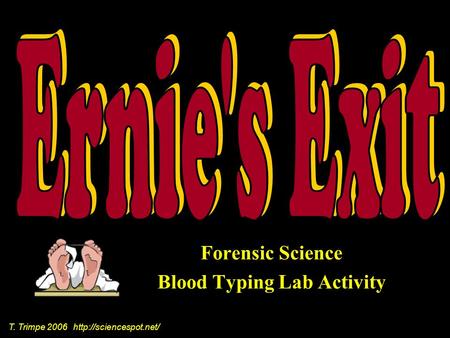 Forensic Science Blood Typing Lab Activity