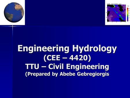 1. Basic Hydrology Concept