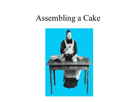 Assembling a Cake. Self Assembly e.g. of two-ended molecules in water Polar ends are attracted to water Molecules spontaneously organize themselves into.